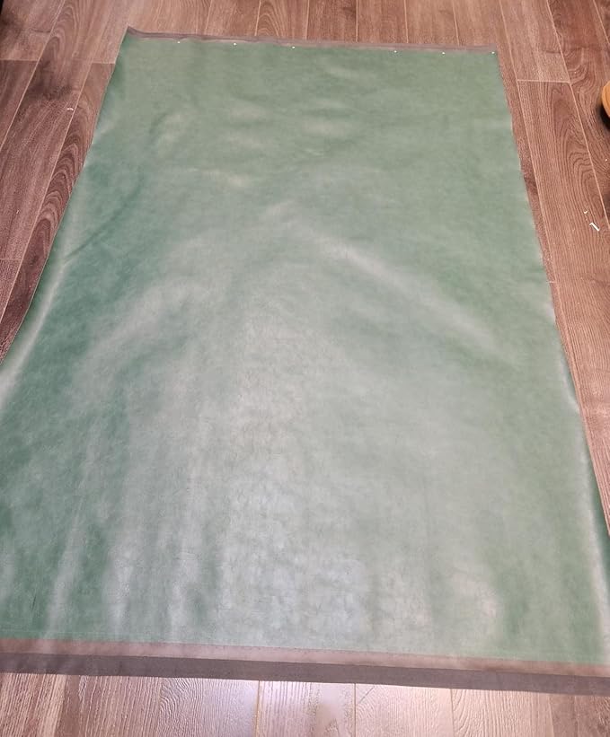 Hunter Green Soft Faux Leather Fabric PU Leather by The Yard Synthetic Pleather - Image 10