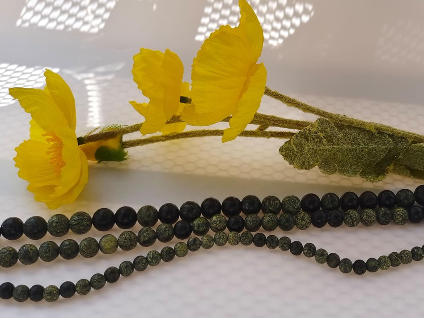 Stone Beads 10mm 60pcs Curbstone Jasper Beads Round Loose Gemstones Beads for Bracelet Necklace Jewelry Making (10mm, 61008 Curbstone Jasper)