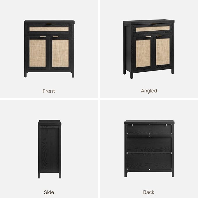 SICOTAS Sideboard Buffet Storage Cabinet, Rattan Accent Cabinet - Image 10