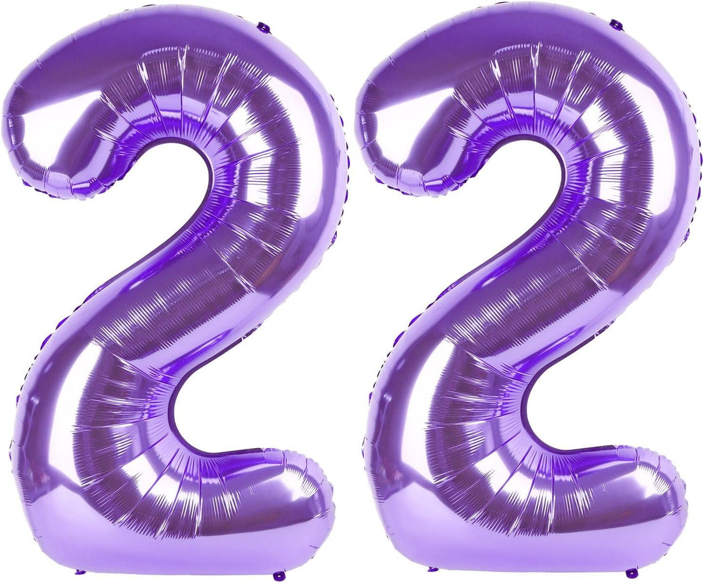 Purple Number 22 Balloon 40 Inch Birthday Decorations, Number 22 Balloon Birthday Party Decorations, Anniversary Decorations Graduations Party Supplies