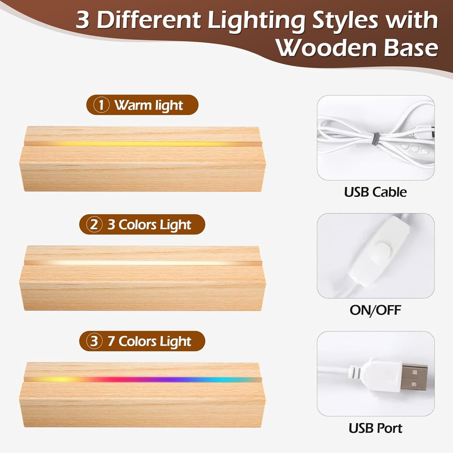 Custom Picture Frames with Photo, Personalized Photo Frame with Night Light, Customized Picture Frame, Personalized Anniversary Birthday Gifts for Women, Men, Him, Her, Girlfriend, Boyfriend, Couple