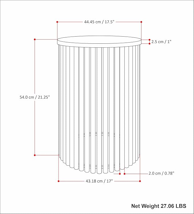 SIMPLIHOME Demy Metal and Wood Accent Table - Image 15