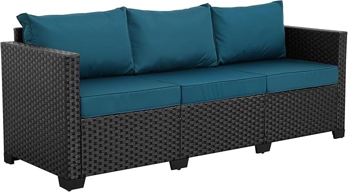 Rattan Star Outdoor Furniture Couch 3 Seater Sofa Outdoor Wicker Sofa Deep Seat - Image 8