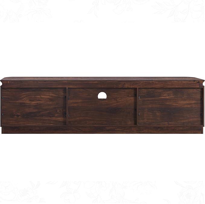 70" Fluted TV Stand for TVs Up to 80", Mid Century Modern Entertainment Center - Image 9
