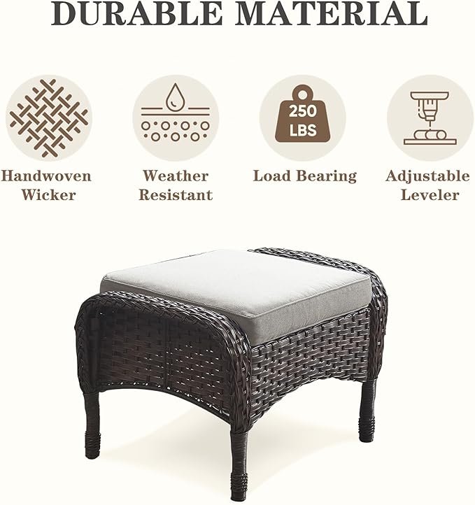 Belord 6 Piece Patio Conversation Sets - Image 9