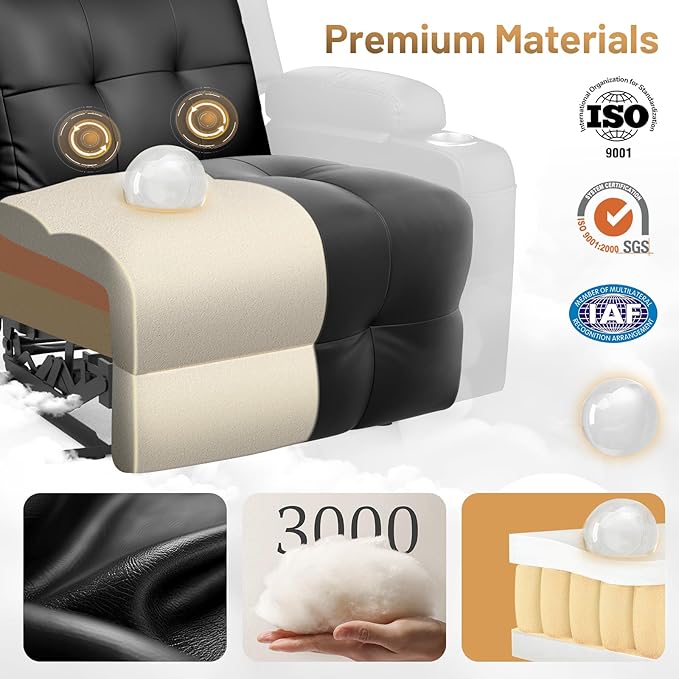 Recliner Sofa Set, Wall Hugger Couch - Image 9