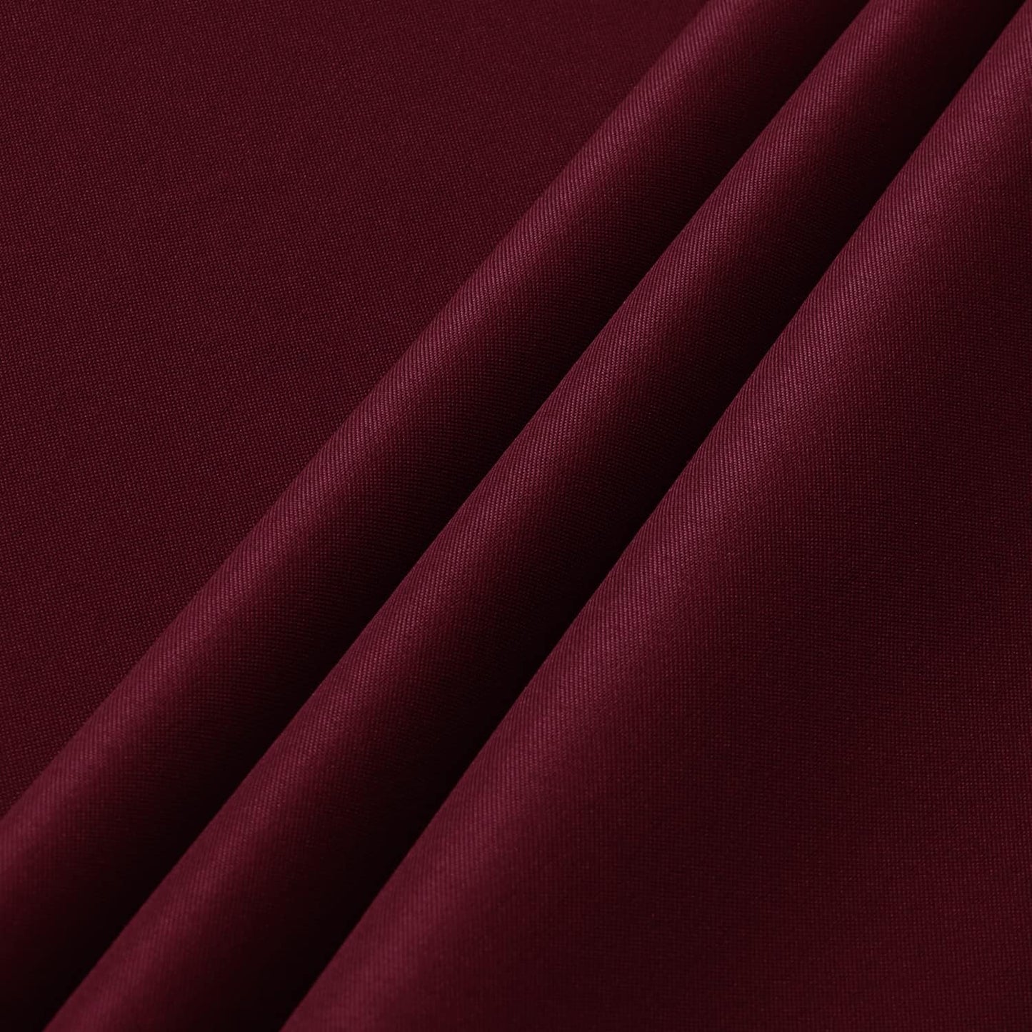 sancua 2 Pack Round Tablecloth 60 Inch Burgundy, Stain and Wrinkle Resistant Table Cloth - Washable Polyester Table Cover for Dining Tables, Buffet Parties and Camping