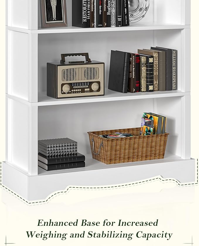 TVU 5-Tier Wooden Bookshelf, 31.5" W x 65" H ×9.9" D Bookshelf - Image 9