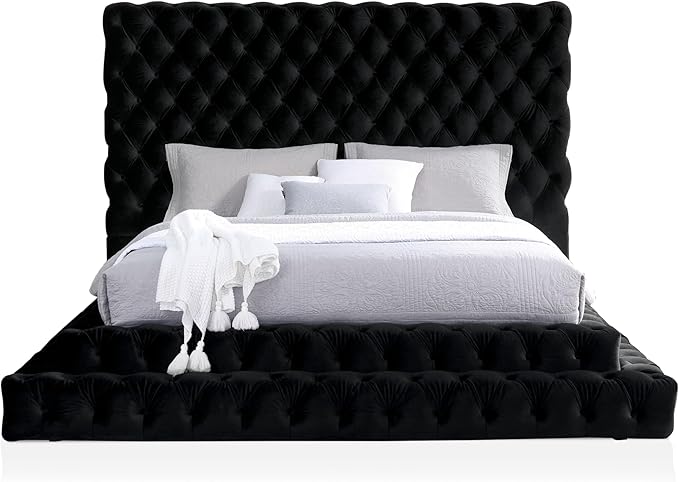 Furniture of America Sable Fabric Upholstered Step Up King-Size Platform Bed - Image 9