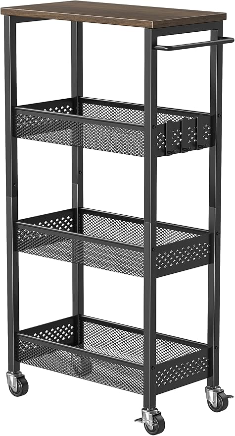 XYZLVSI Slim Storage Cart 4 Tier Fruit and Vegetable Baskets - Image 8