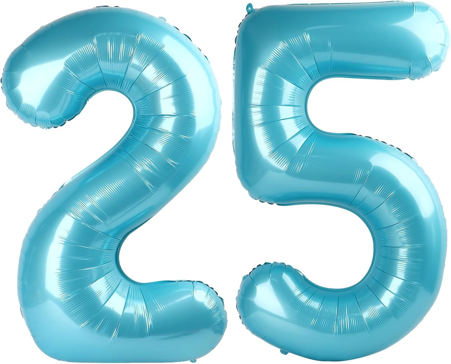 Pearl Blue 25 Number Balloon