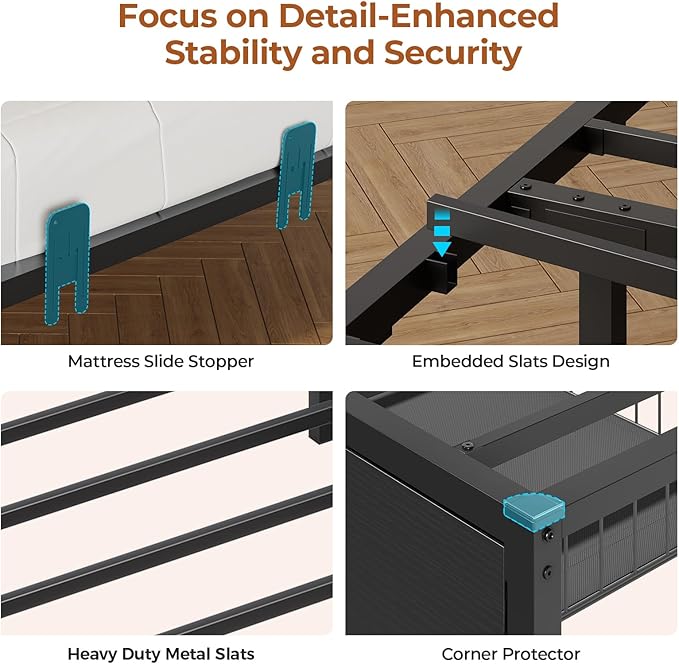 DICTAC Twin Corner Bed Frame - Image 9