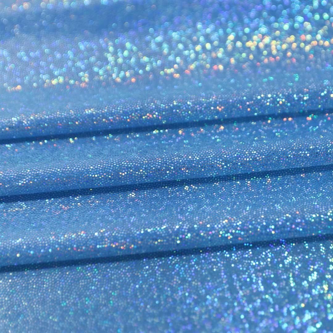 Fitable Sequin Tablecloth for Parties 52x70 Inch - Sparkle Glitter Laser Rectangle Overlay for Independence Day Decoration Ceremony Birthday Holiday Banquet Decor, Blue