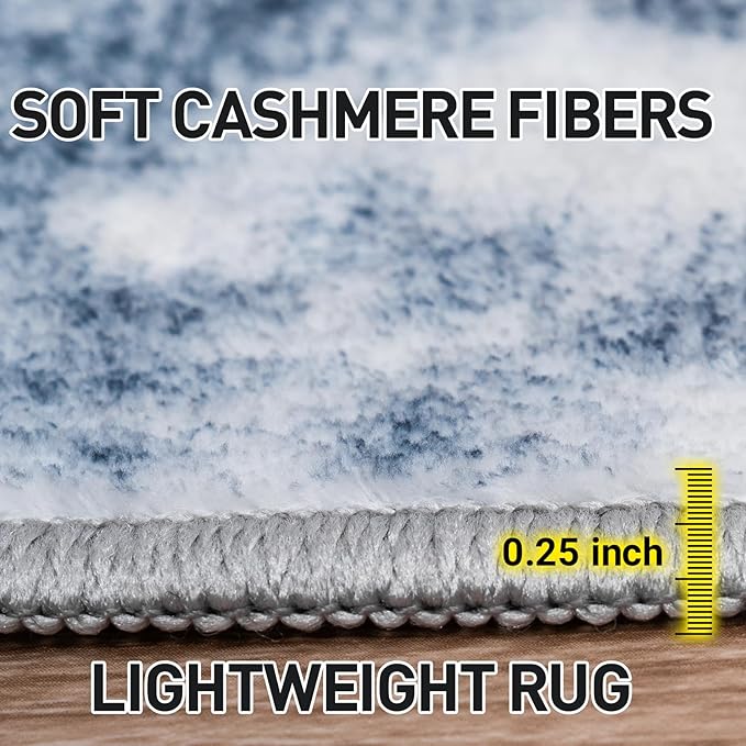 8x10 Area Rugs Washable Rug: Modern Abstract Living Room Rug Soft Anti-Skid - Image 7