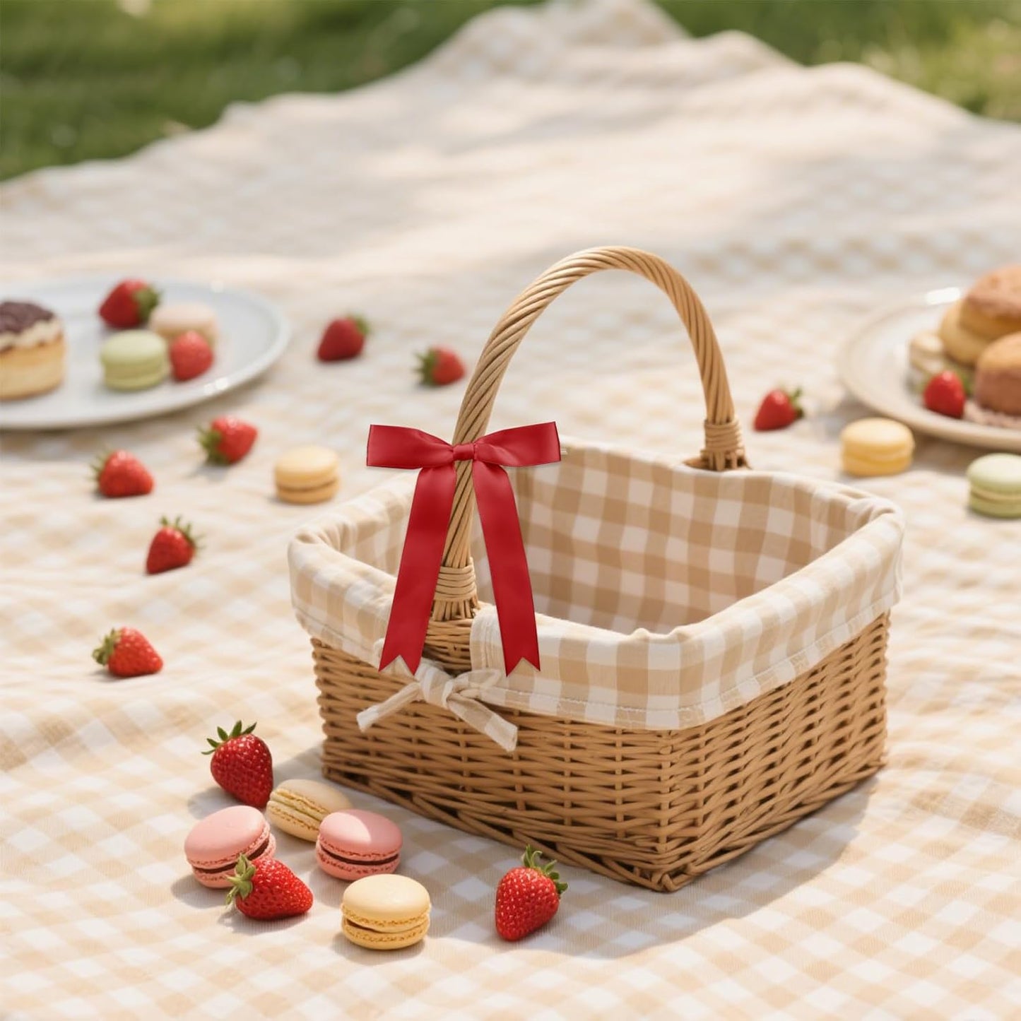 30 Pcs 5x7 Inch Satin Red Bows with Twist Tie – Premade Tied Ribbon Bows for Gift Wrapping, Cake Treat Bags Craft DIY Gift, Birthday Decorations, Balloons & Garland Home Decor