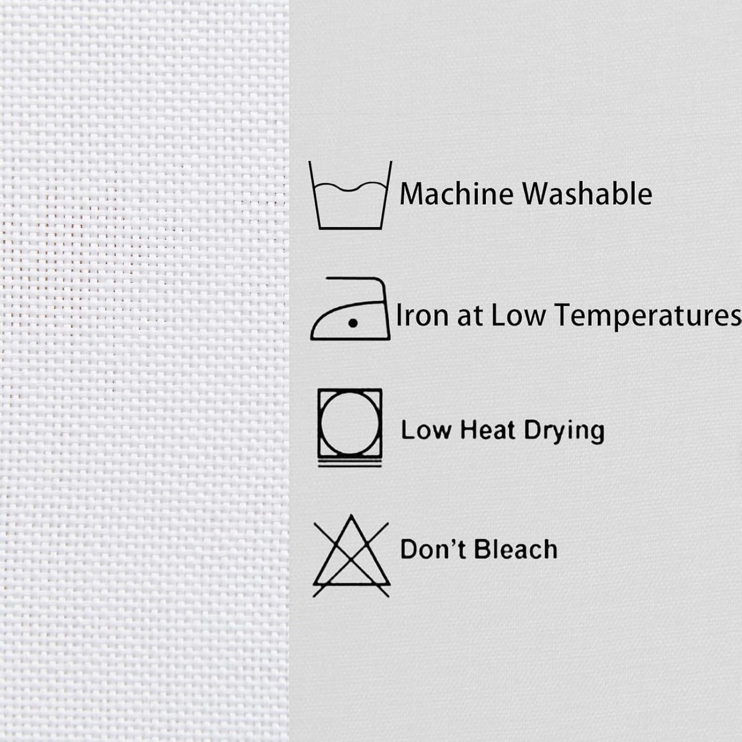 Hiasan Faux Linen Square Tablecloth - Wrinkle and Stain Resistant Washable Table Cloth for Kitchen Dining Room Holiday Table Cover for Party Dinner, White, 70 x 70 Inch