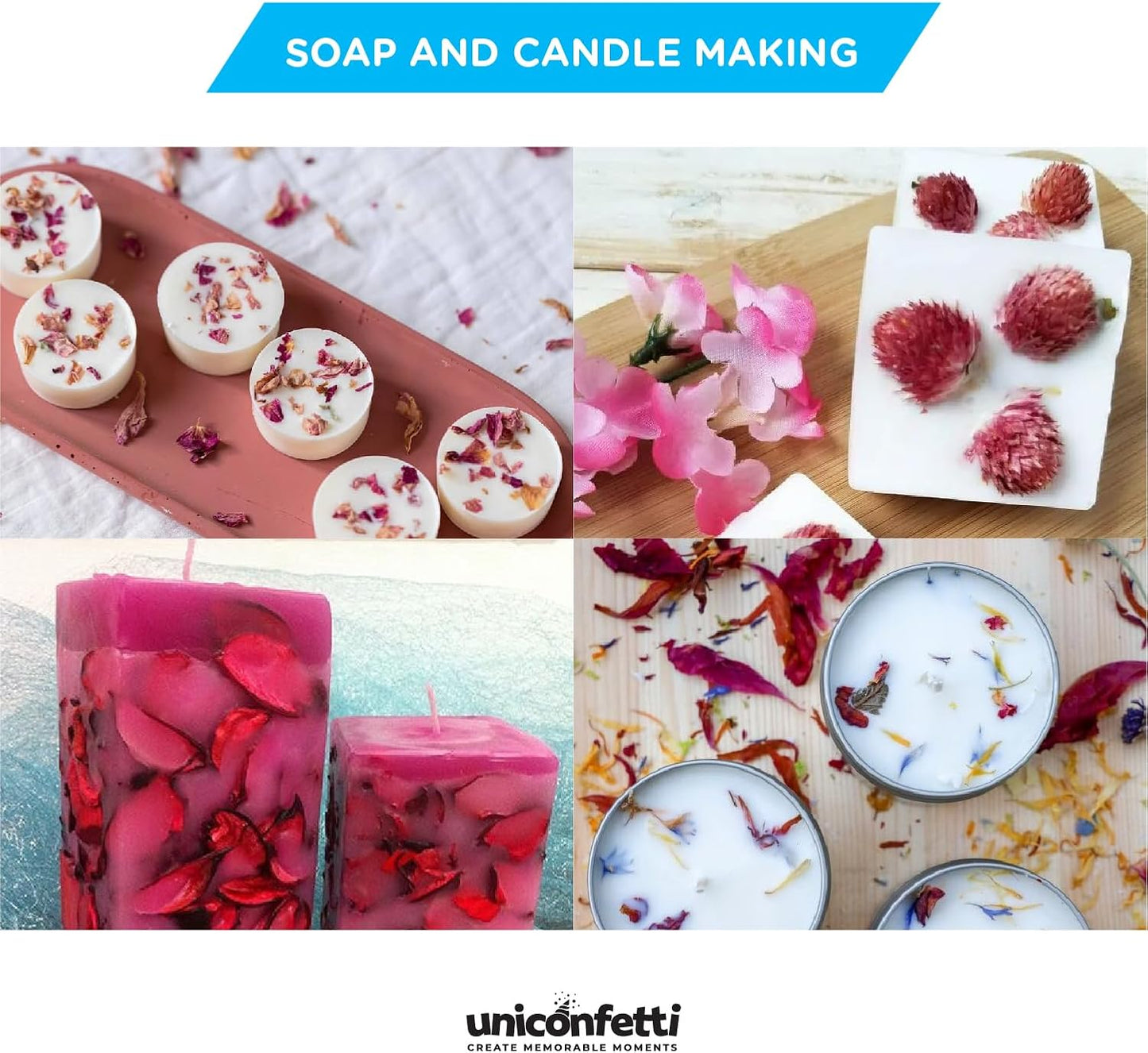 Dried Flower Red Peony Biodegradable Confetti - Real Flower Petals for Weddings, Flower Girl Toss, Wedding Send Off Ideas, Party Table Decoration | Boxed - 8oz (0.5lbs)