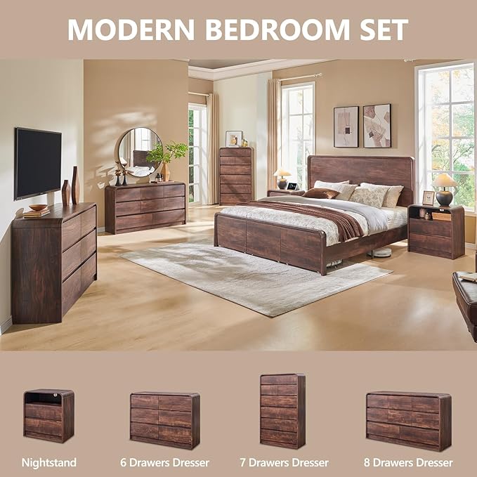 Aitjunz Modern 8 Drawers Dresser - Image 6