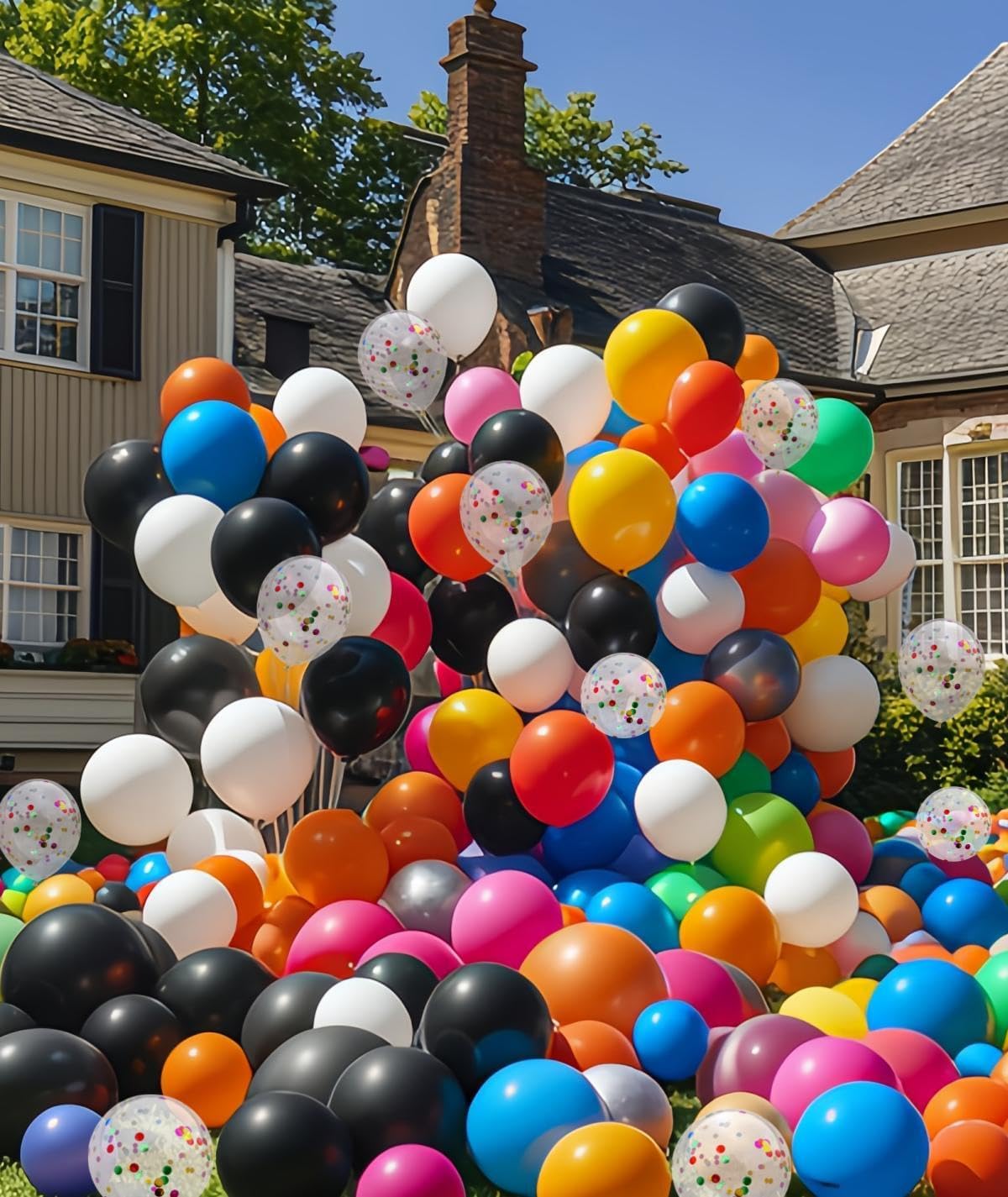 2000 Pcs Balloons Bulk 12 inch Assorted Colors Rainbow Latex Balloon 12 Colors, for Wedding, Graduation, Birthday Party Various Event Decorations