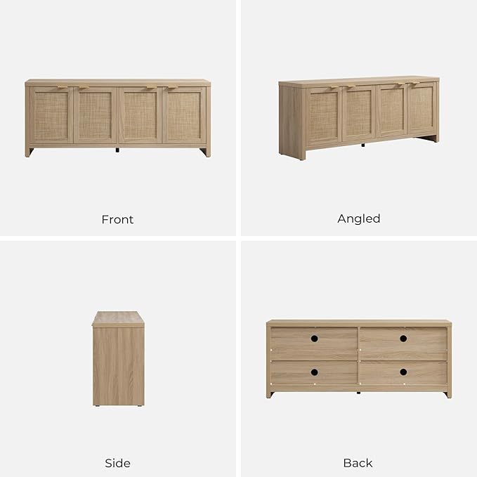 SICOTAS TV Stand for Living Room Boho Entertainment Center for Bedroom - Image 9