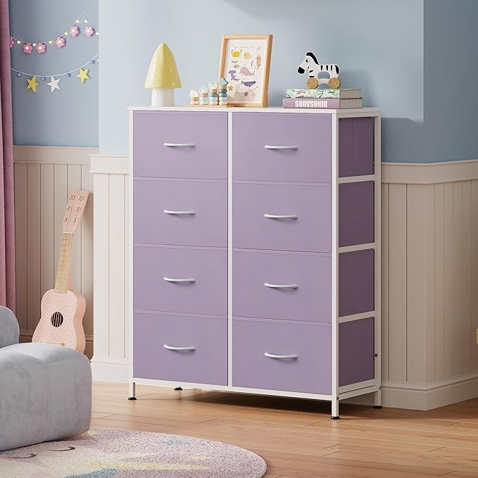 WLIVE Fabric Dresser for Bedroom, Tall Dresser - Image 8