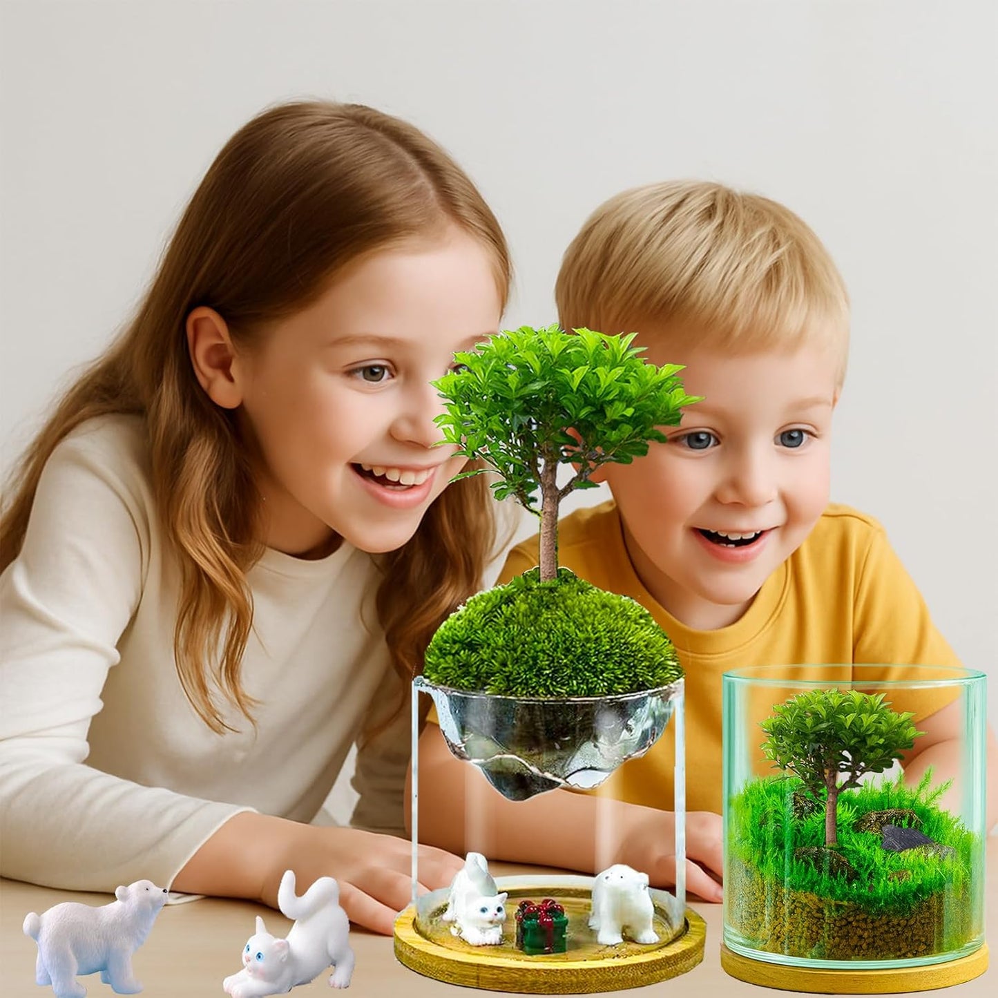 4 in 1 Plant Propagation Station Hydroponic Vase Planter Pot,Indoor Glass Terrarium Planter,Fresh Herb Garden Grow Kit,Home Office Decor,Christmas Birthday Gift for Gardener Women Parents Garden Lover