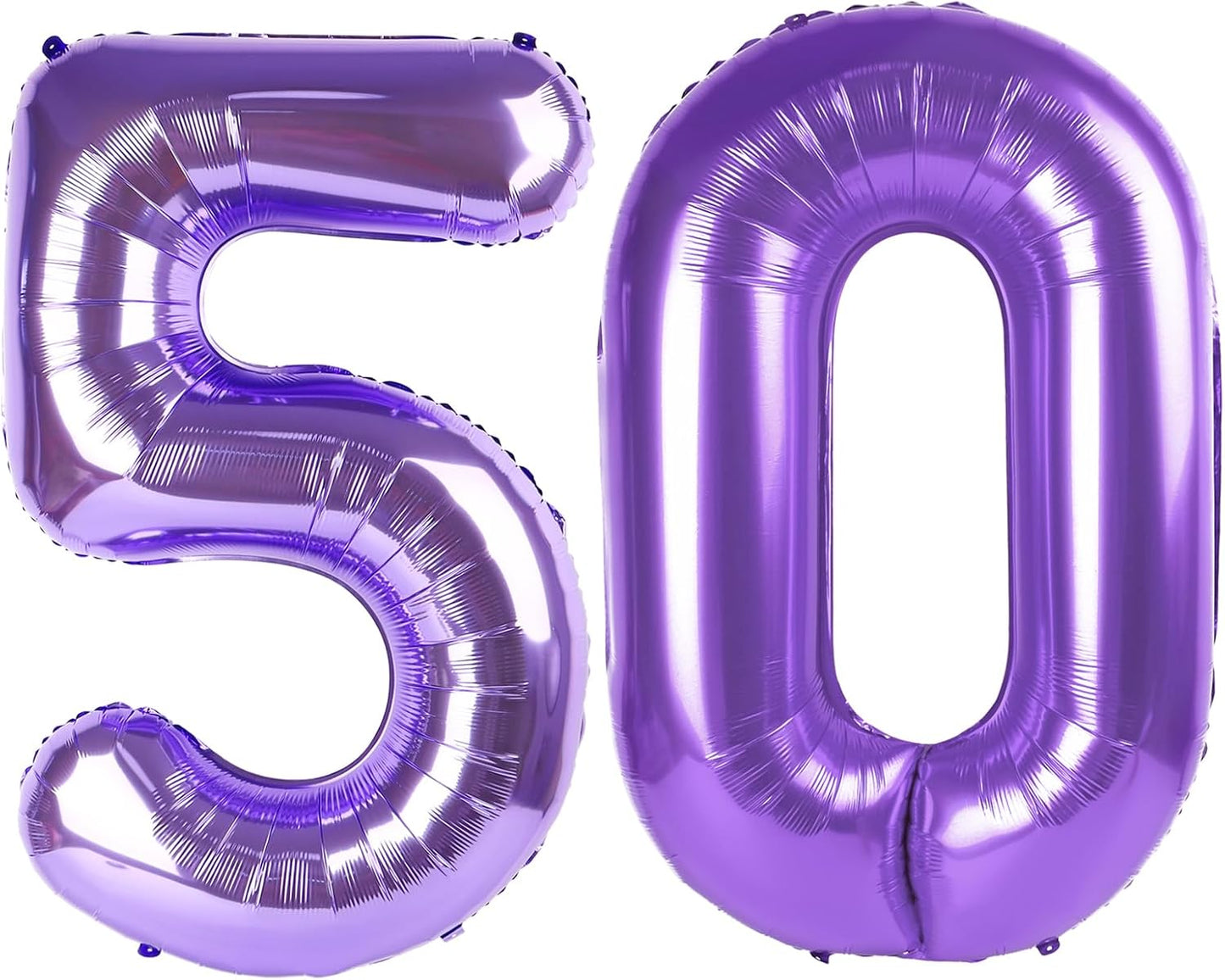 Purple 50 Number Balloon