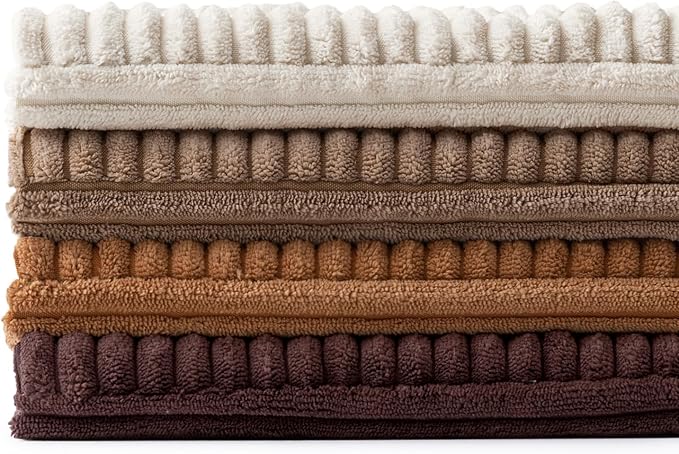 MIULEE Brown Throw Pillow Covers 18x18 Inch Set of 4 Boho Farmhouse Cushion - Image 8