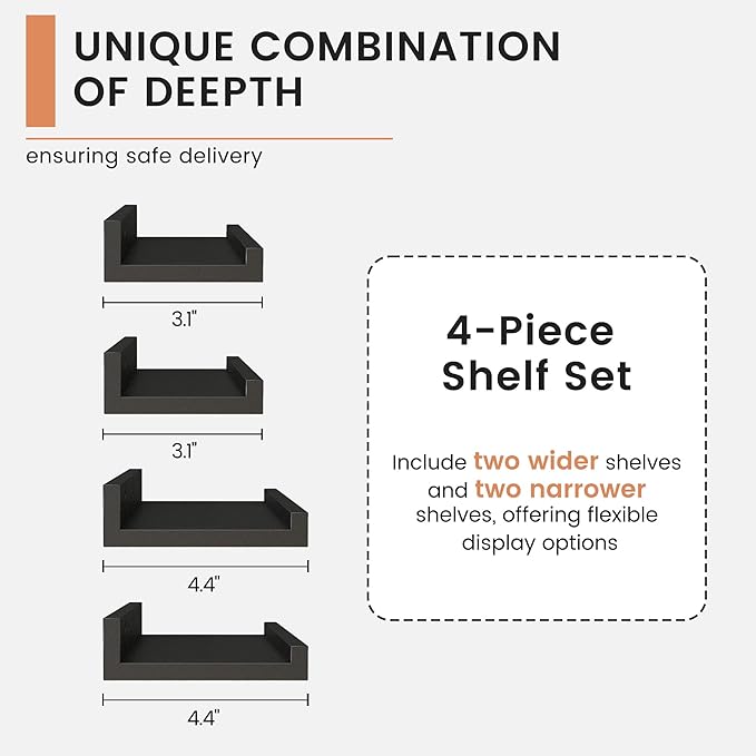 FLYJOE Floating Picture Ledge Shelves - Image 8