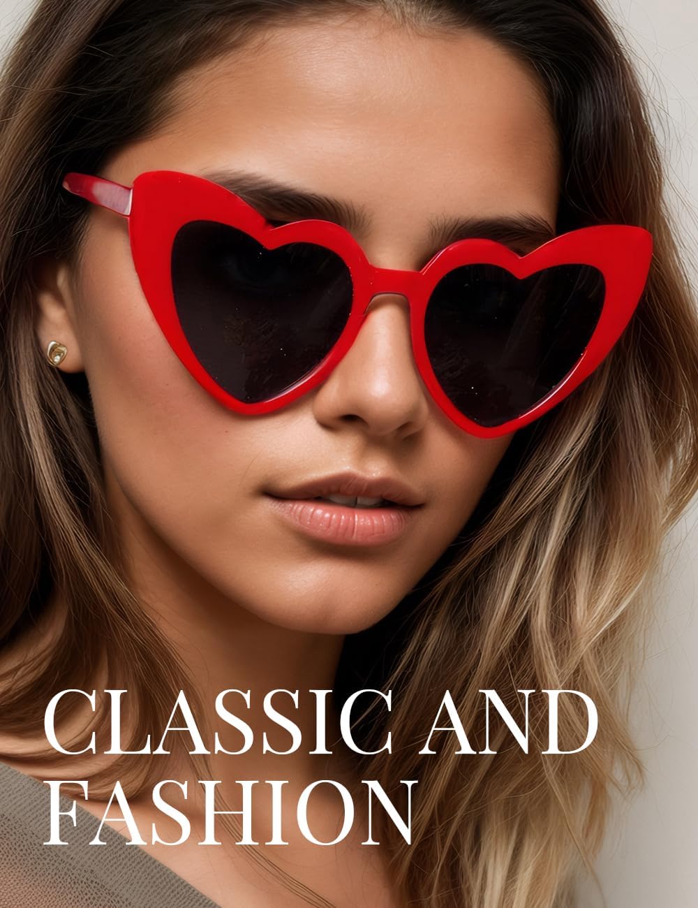 8 Pack Heart Sunglasses Vintage Cat Eye Heart Glasses Retro Bachelorette Bride Sunglasses Bulk for Women