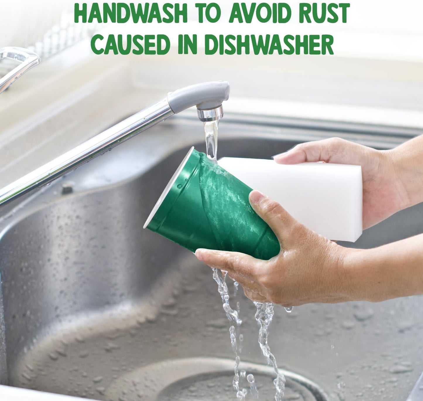 16 oz. Party Cup Summer BBQ Grill Picnic Design for Cold Drinks, Sturdy, Durable, Disposable, Recyclable, Made in USA, Green 12 Count