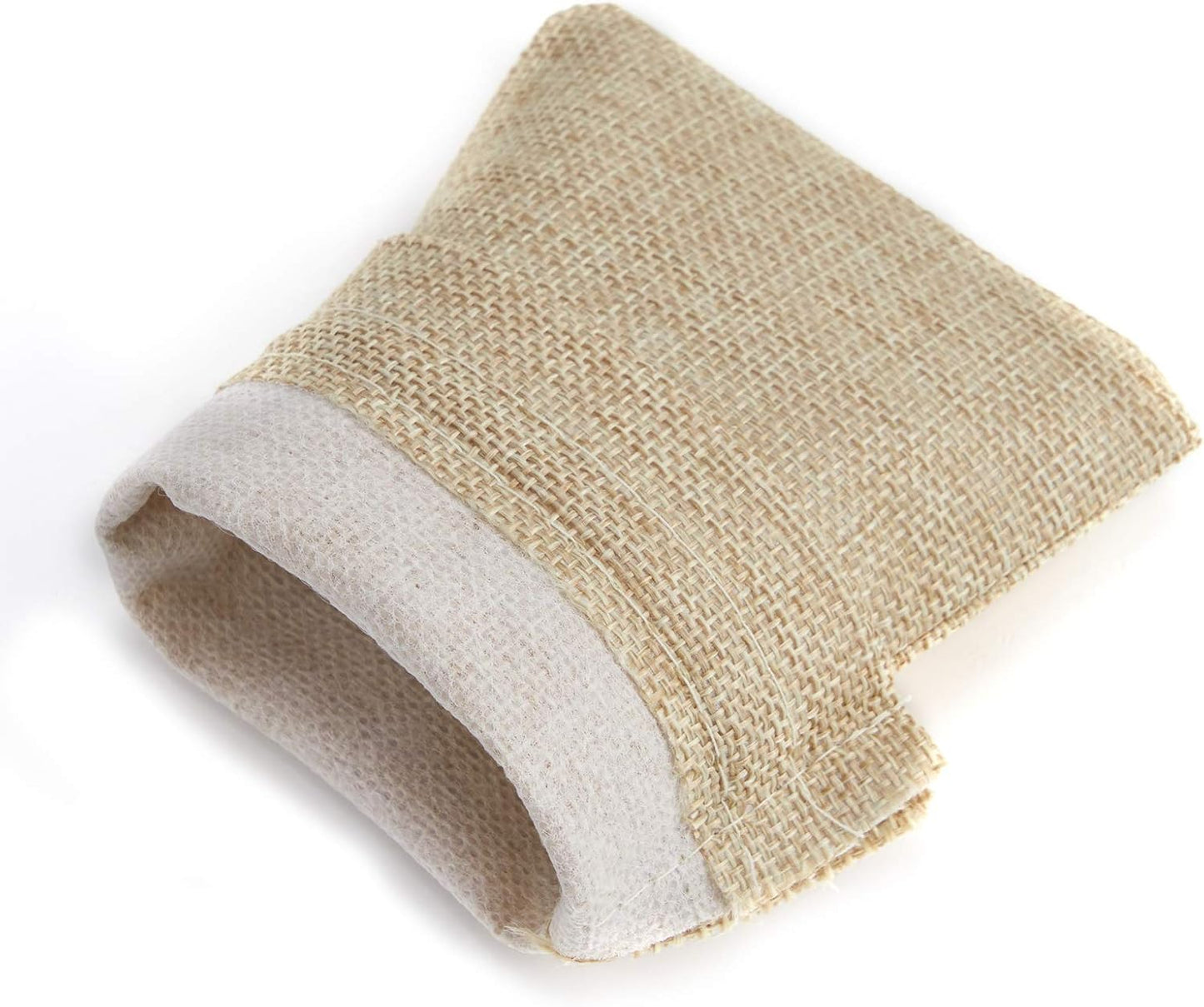 Tendwarm 50 Pcs 5x7 Inch Burlap Gift Bags with Drawstring Recyclable Linen Sacks Jewelry Bag for Wedding Party Favors DIY Craft