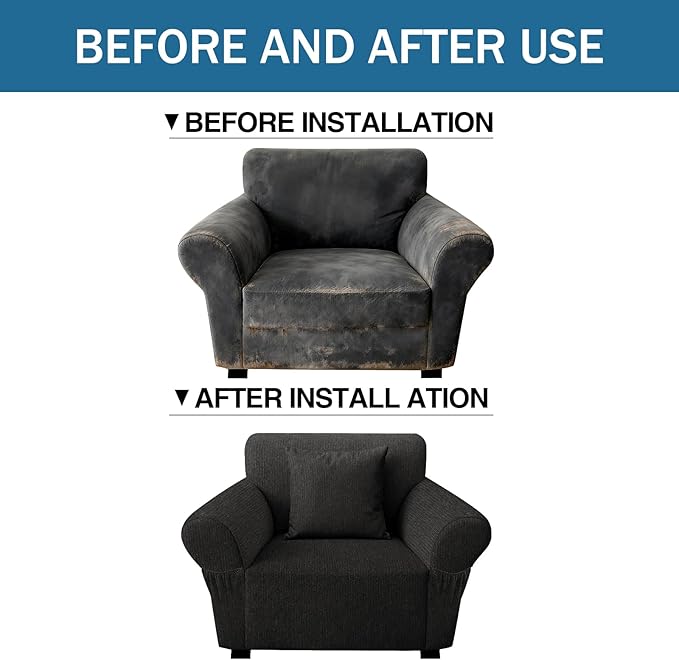 Armchair Slipcover with 1 Pillow Cover - Image 8