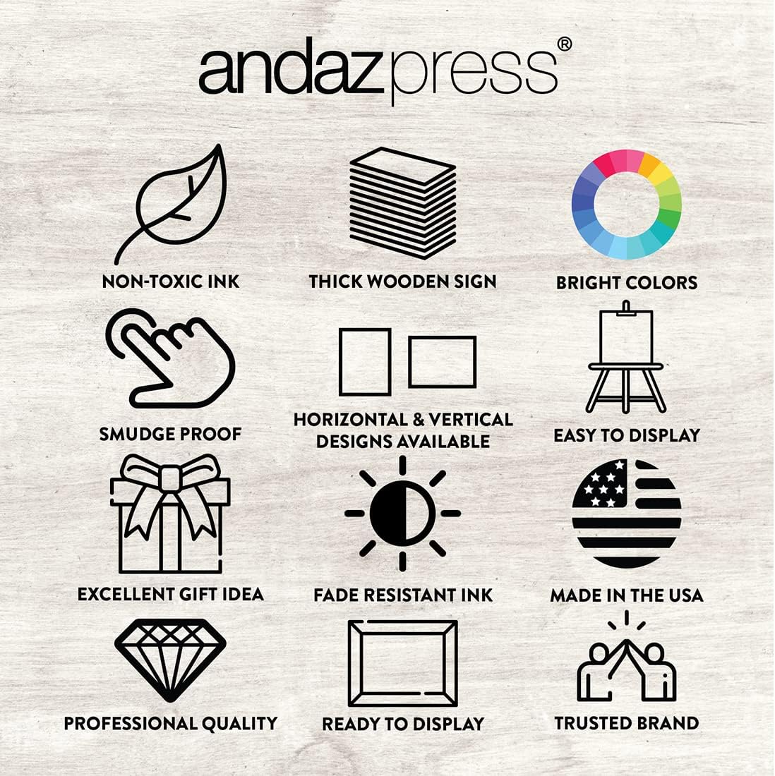 Andaz Press Large Wooden Welcome Sign for Wedding, Rustic Welcome Sign 16" x 20" Custom Names & Date, Woodland Wedding Signage, Dark Walnut MDF Wood Finish Wedding Reception Indoor Outdoor Signs