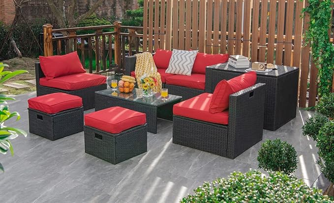 Tangkula 8 Pieces Patio Furniture Set - Image 9