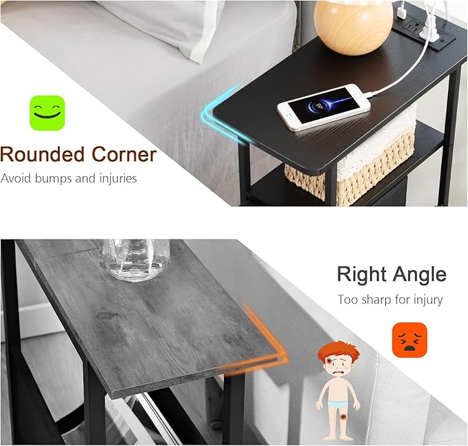 LOAKEKEL Narrow End Table Living Room - Image 9