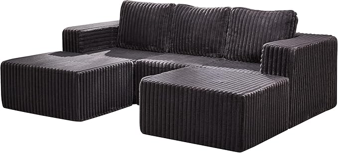 Hobestluk Modular Sectional Sofa Memory Foam Couch Oversized Sectional Sofa - Image 9