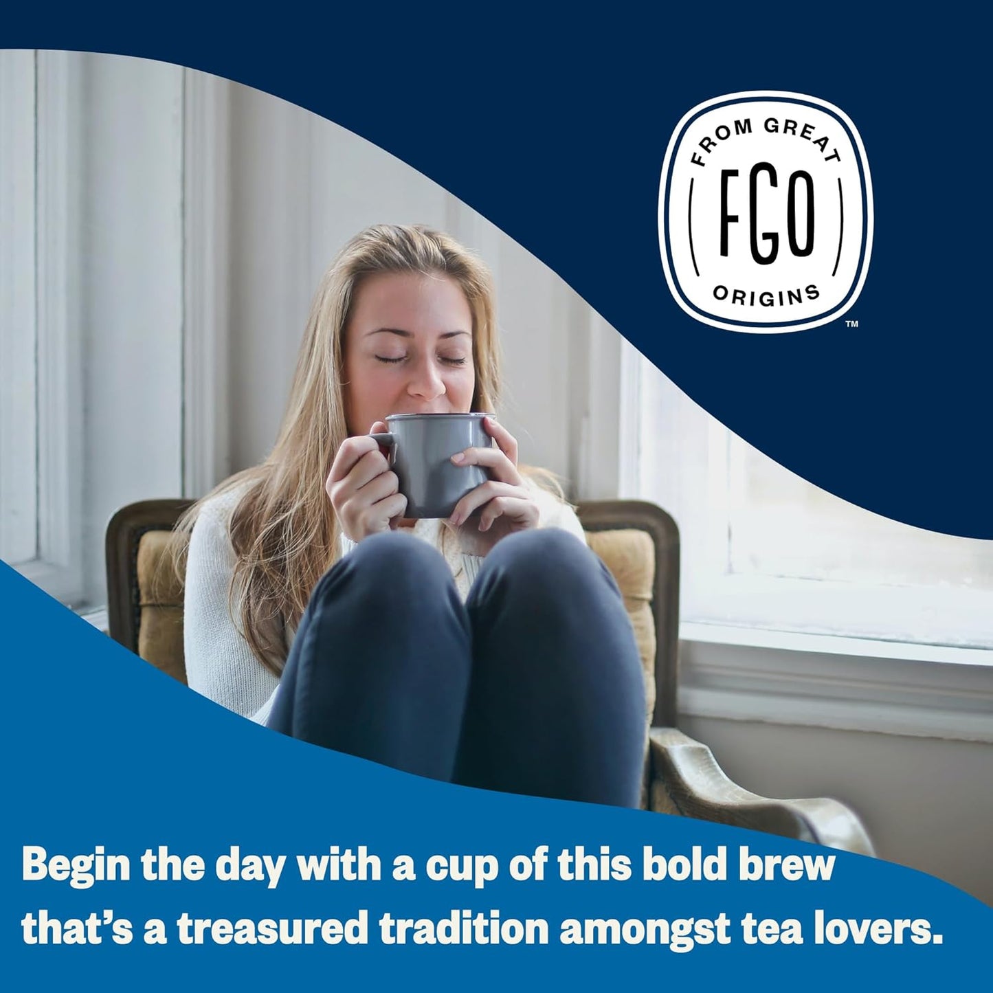 FGO Organic Black Tea, 100 Count, Eco-Conscious Tea Bags, Caffeinated, Resealable Bag, Packaging May Vary (Pack of 1)