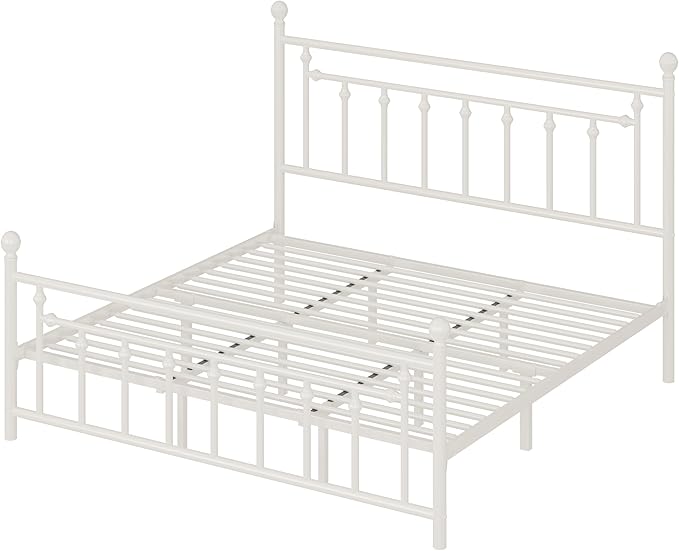 Allewie 14 Inch King Size Metal Platform Bed Frame - Image 8