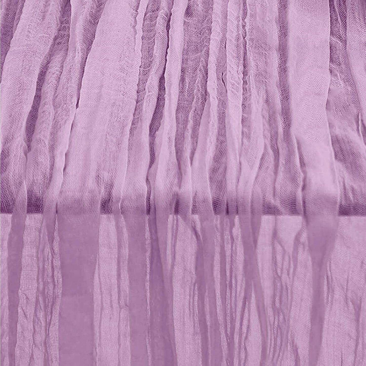 6 Pack Lilac Cheesecloth Table Runner 35x120 Inch 10Ft Rustic Gauze Cheese Cloth Table Runner Sheer Cheesecloth Table Runners for Wedding Party Bridal Shower Decoration