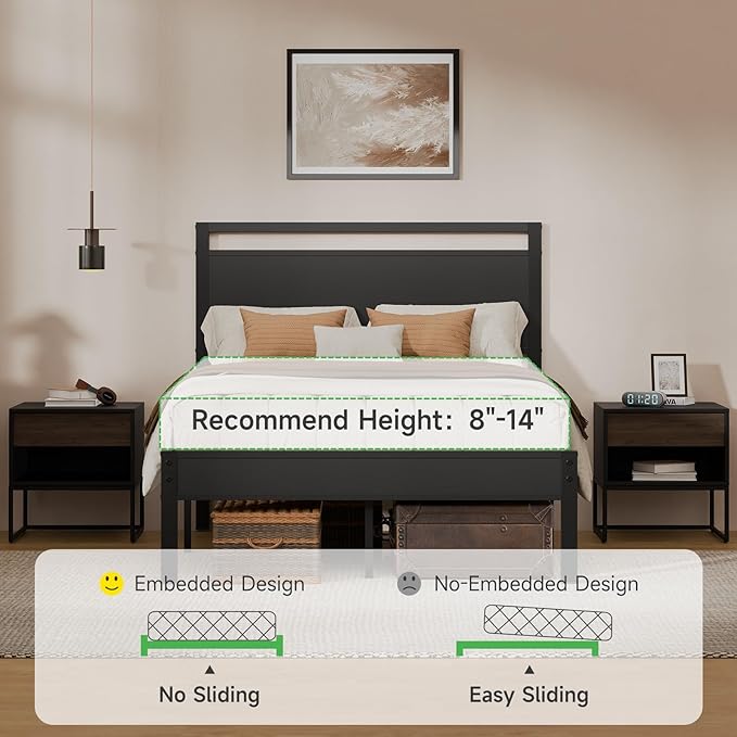 Z-hom Full Metal Bed Frame - Image 9