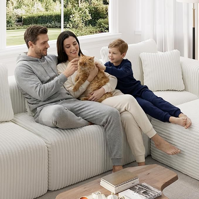 Novilla 70.8" Modular Sectional Sofa, Modern Cloud Sectional Couch - Image 11
