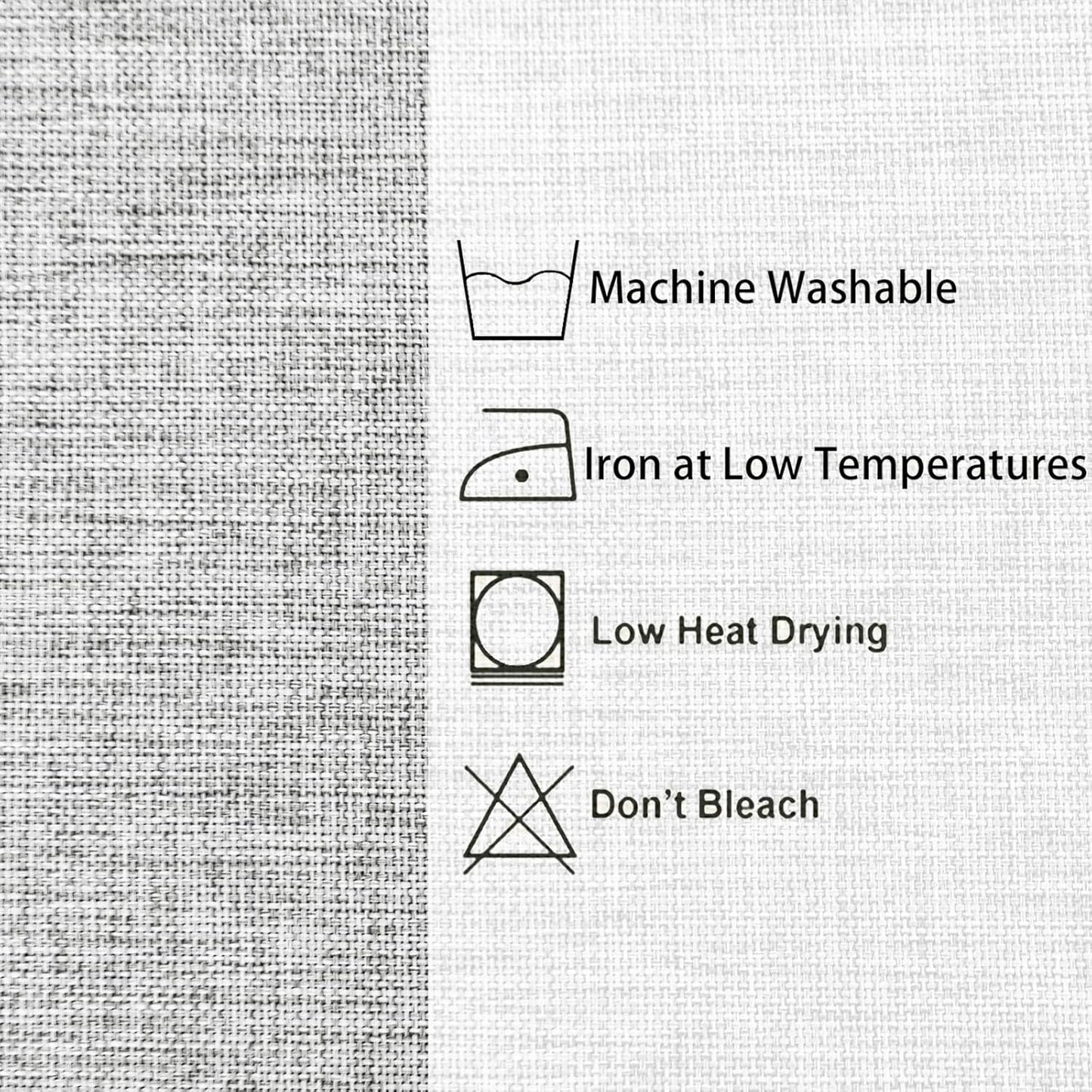 Hiasan Faux Linen Square Tablecloth - Wrinkle and Stain Resistant Washable Table Cloth for Kitchen Dining Room Holiday Table Cover for Dinner, Light Grey, 60 x 60 Inch