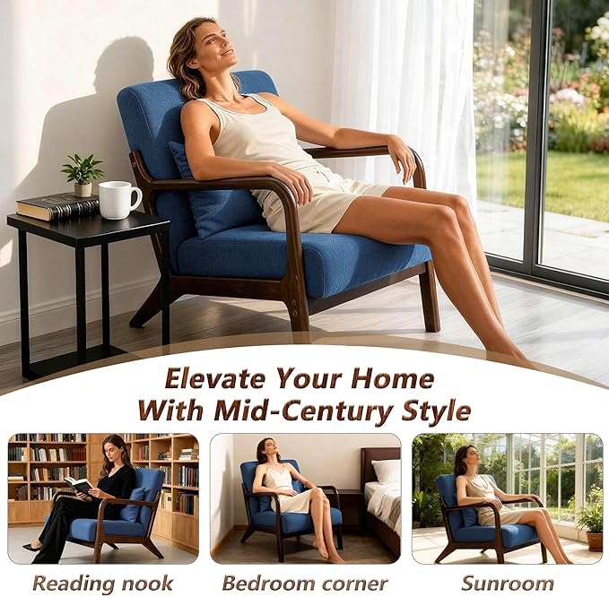 Mid Century Modern Accent Chair - Image 7