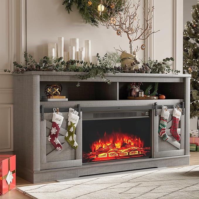 YESHOMY Fireplace TV Stand for Television up to 65+ Inch - Image 7