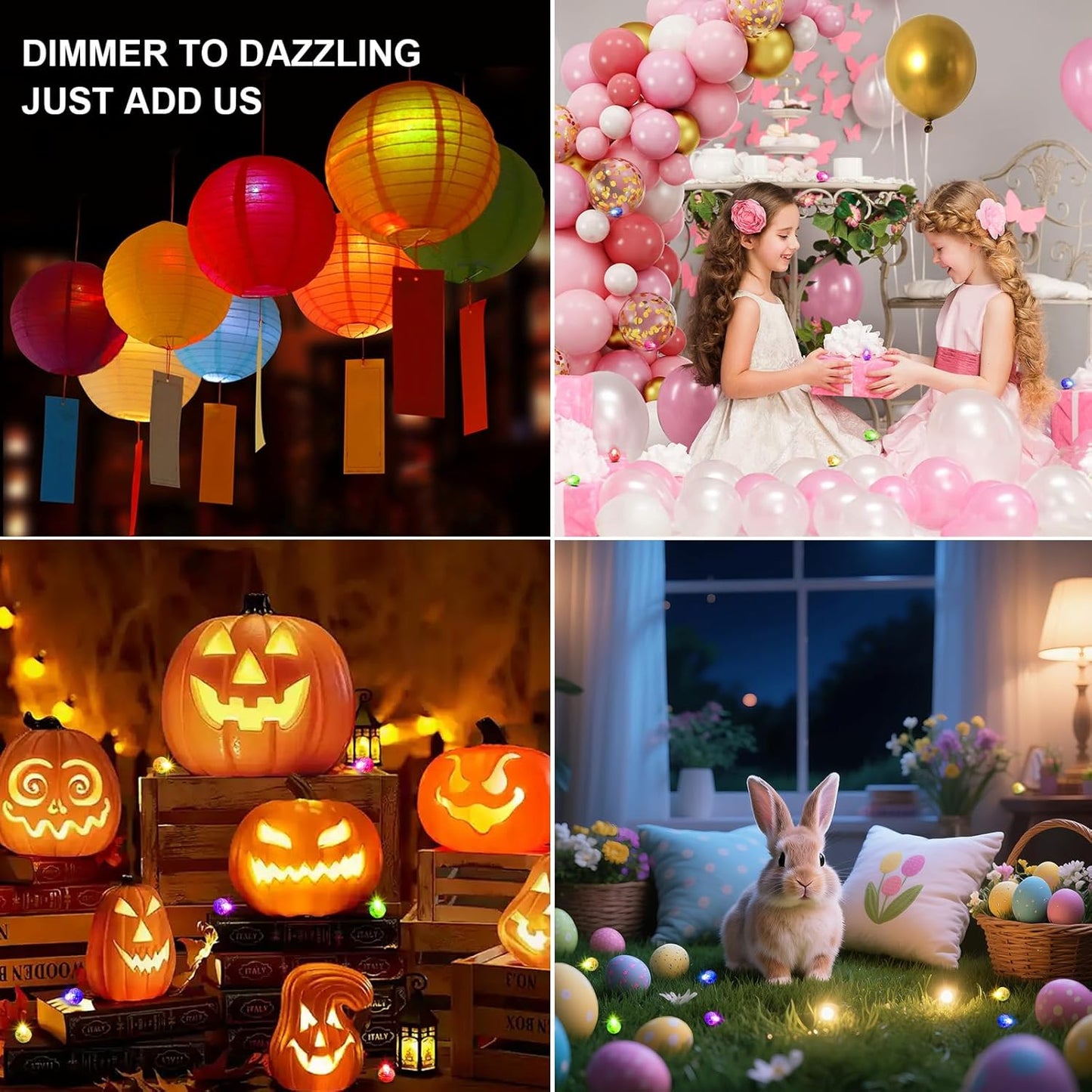 Aogist 100Pcs Pink Balloon Lights with Hook,Long Standby Time,Waterproof Mini Light for Birthday Party Wedding Christmas Halloween Easter Decorative (Steady)