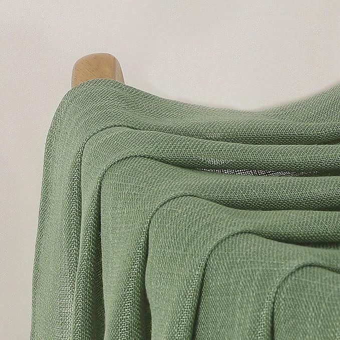 Chyhomenyc Sage Green Semi Sheer Curtains 84 Inches Long 2 Panels Set, Light - Image 9