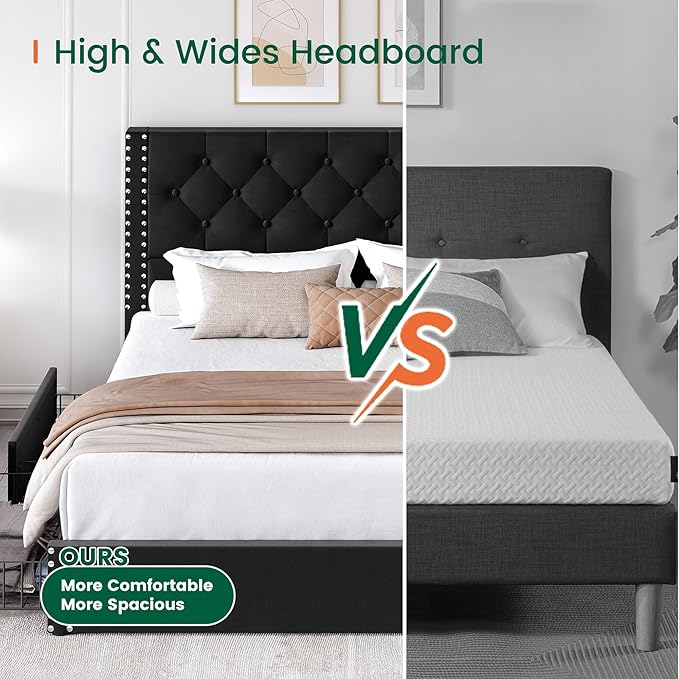 LARMACE Full Size Bed Frame - Image 9