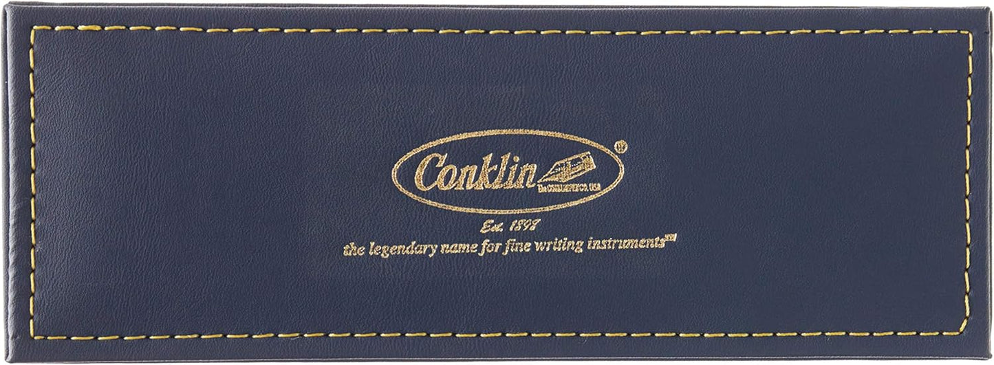 Conklin Duragraph Fountain Pen Forest Green - Broad Nib, Premium Writing Instrument with Rich Resin Finish