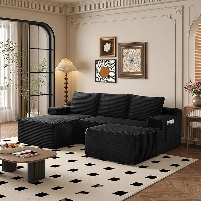 96" Sectional Couches for Living Room Cloud Couch Sofa - Image 9
